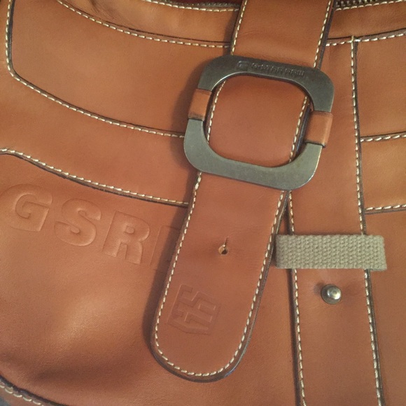 G-Star Purse -slim caramel leather & buckle detail - Picture 4 of 7